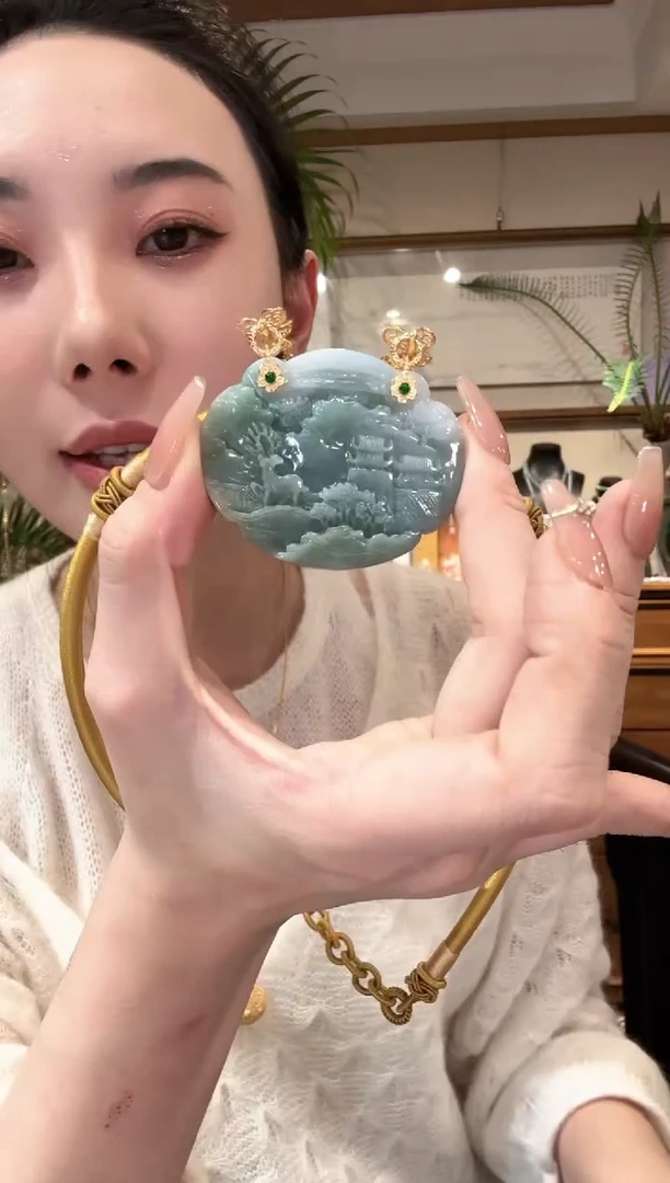 【闪购商品】翡翠颈饰未镶嵌国风