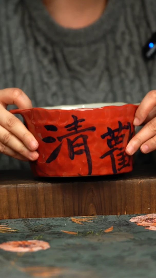 杯釉下彩手工手绘同款陶器