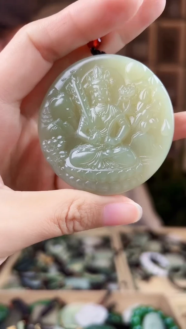 颈饰未镶嵌和田玉拍一发一，多样性发货