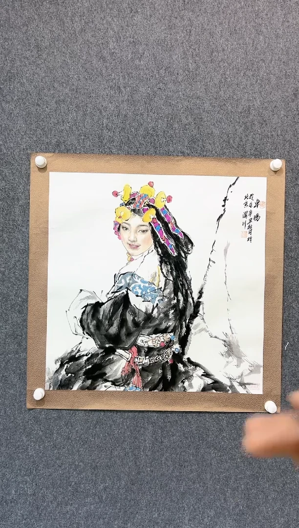 【闪购商品】绘画贺润川-4平尺-人物-Yz