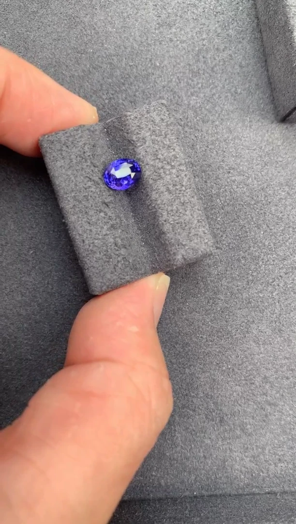 【闪购商品】彩色蓝宝石裸石未镶嵌1.1ct无烧紫蓝宝