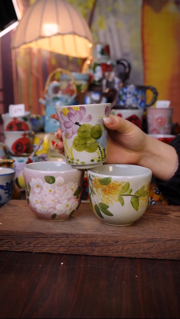 杯子泥垚手作 景德镇手工手绘陶瓷器物