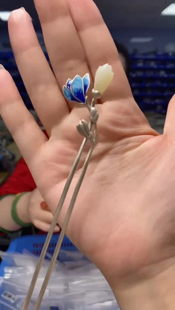 【闪购商品】和田玉发簪银S925镶嵌FZ5069FZ5069