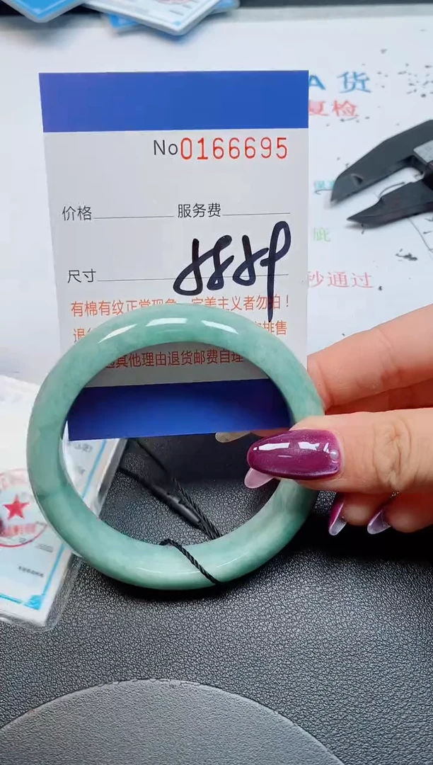 未镶嵌手镯翡翠天然缅甸翡翠166695