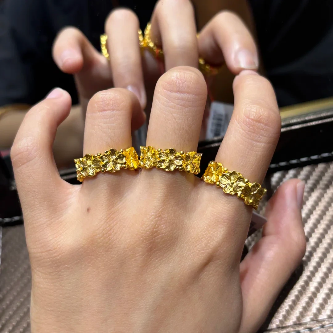 LBJHS0529002闭口十二花神桃花戒指 打金模具  金银石膏模具