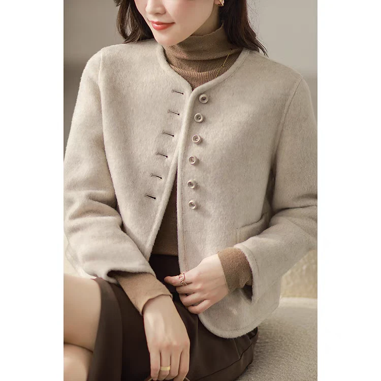 时尚女装羊毛大衣250217