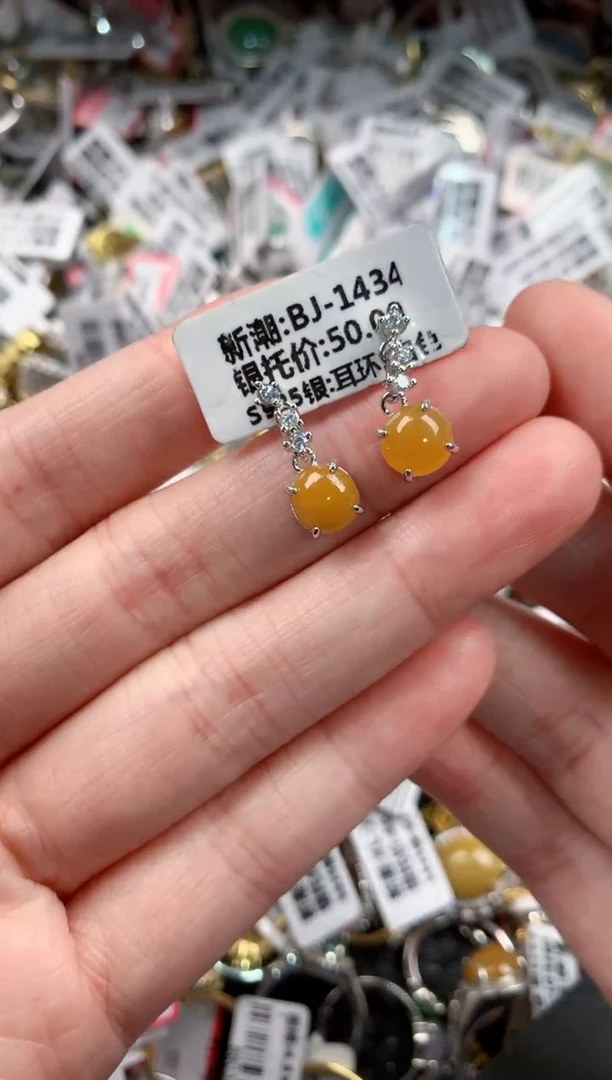 银S925镶嵌戒指翡翠121212---7