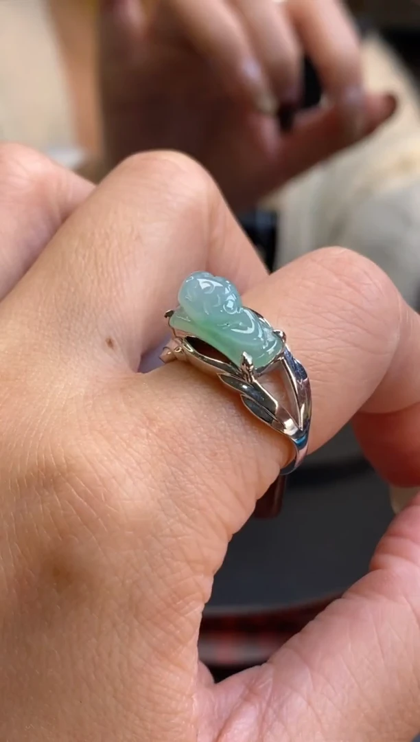 颈饰银S925镶嵌翡翠净货15047