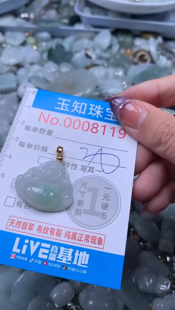 翡翠未镶嵌吊坠(不含链)8119