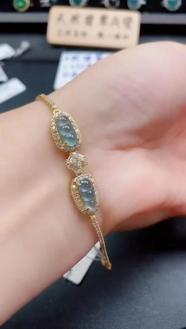 银S925镶嵌戒指翡翠3