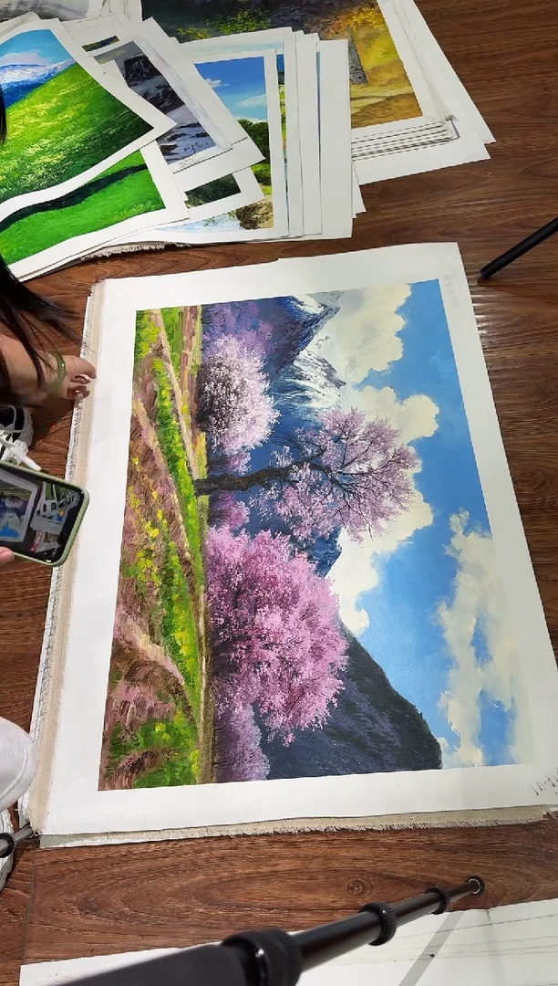 油画【23号】朝鲜原创手绘油画【功勋Ⅰ级画家丨孤品佳作丨顺丰包邮】