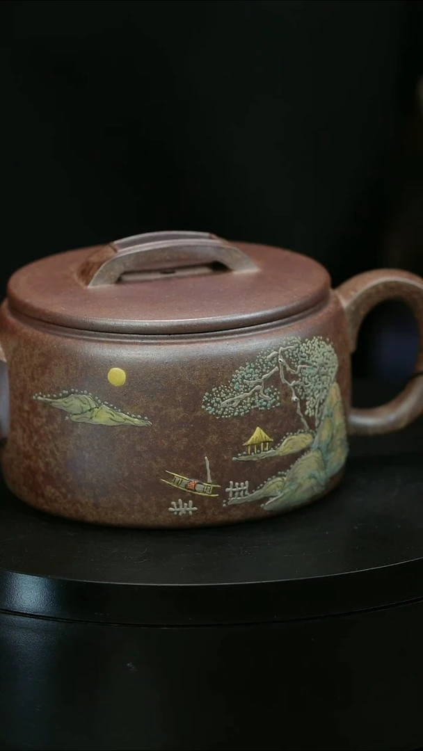 茶壶紫砂迷***星H1562余海燕彩绘汉瓦