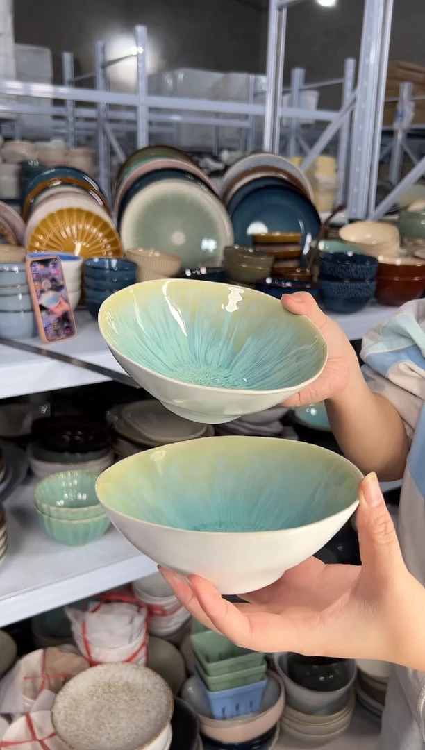 陶瓷外贸尾货瑕疵满20包邮X2米饭碗G1B