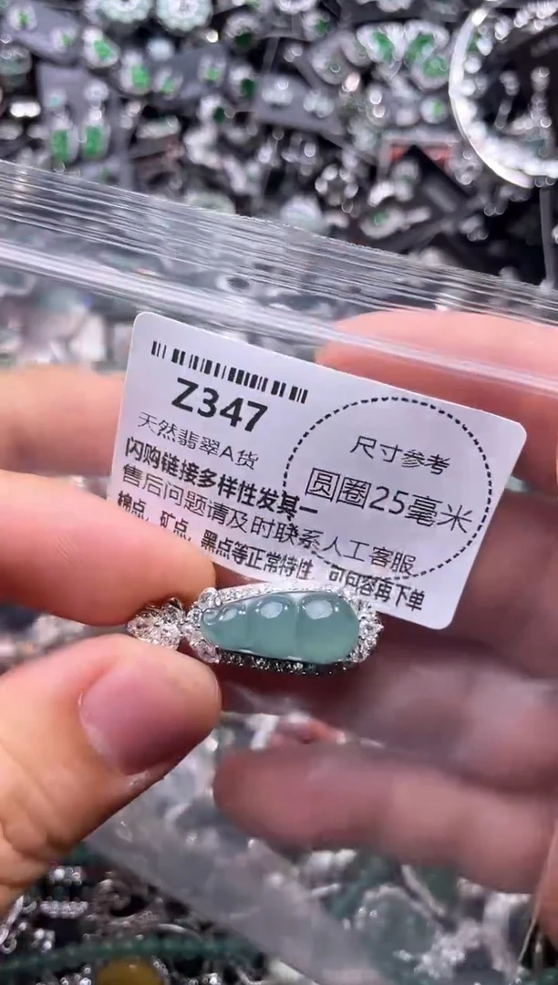 翡翠未镶嵌颈饰Z347吊坠