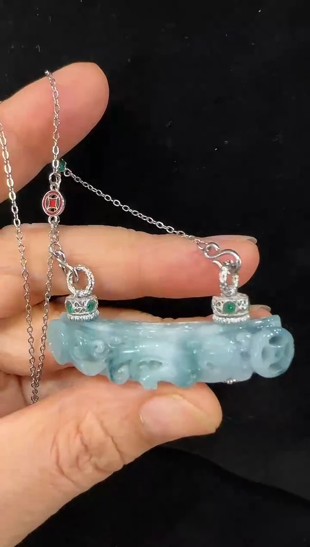 颈饰未镶嵌翡翠国风