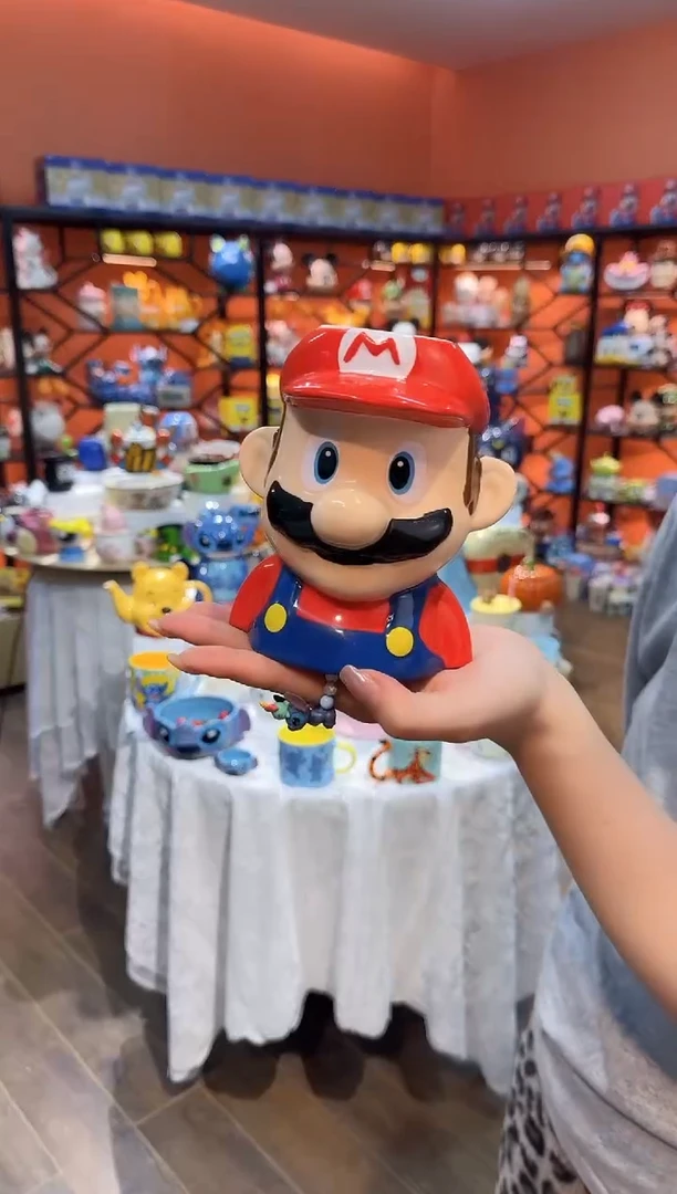 瓷片@@马里奥陶瓷倒置杯