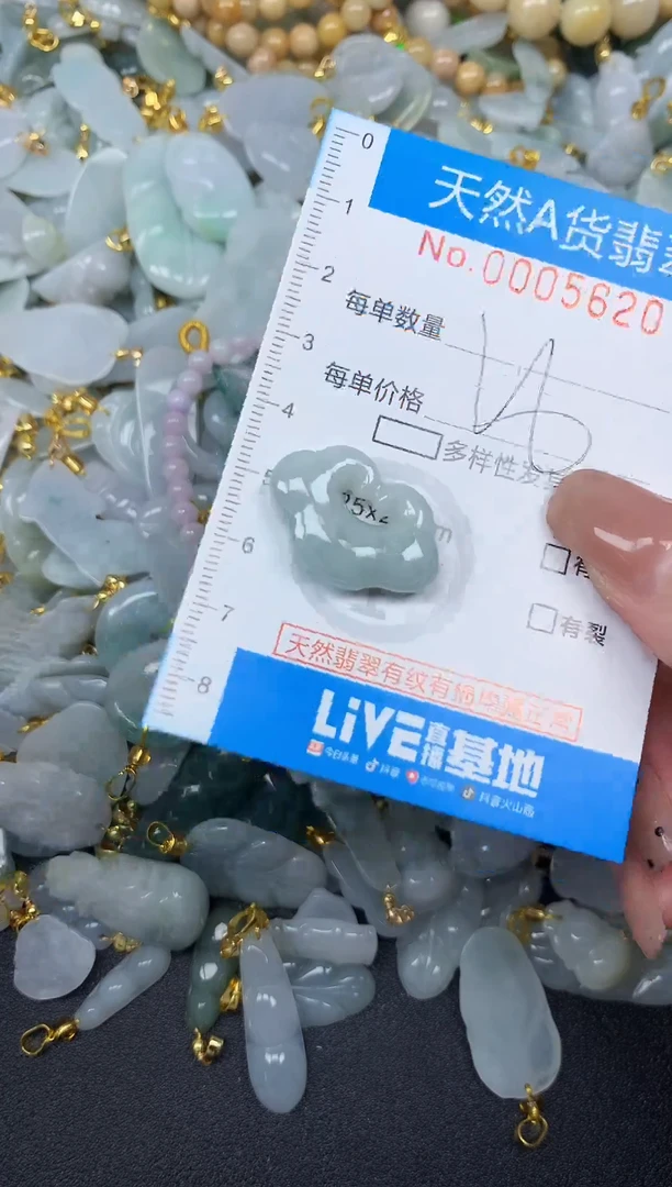 颈饰未镶嵌翡翠净货挂件-5620