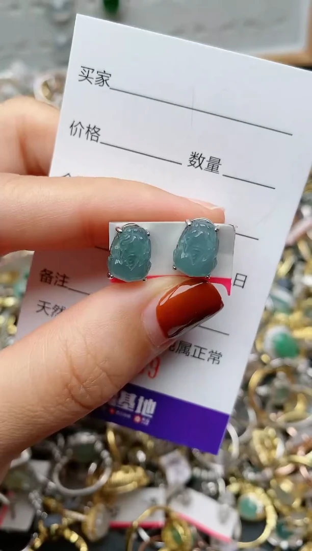 银S925镶嵌戒指翡翠.539