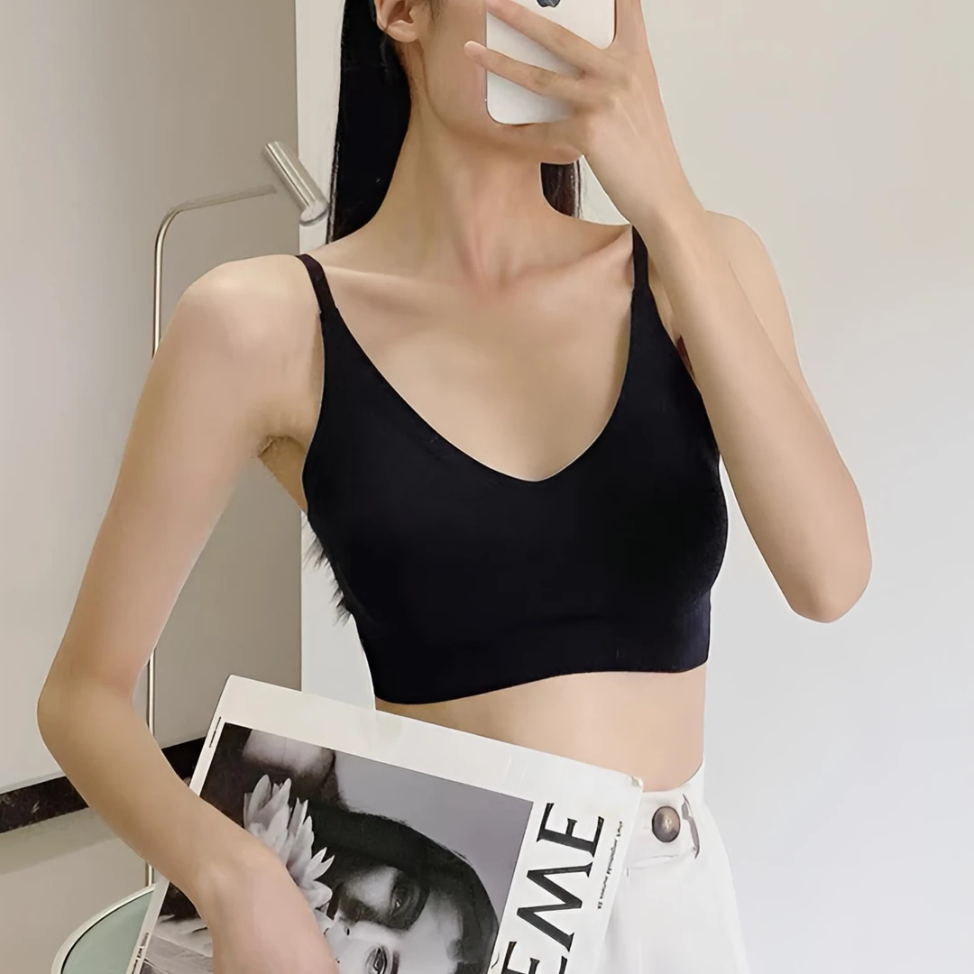 【丽家吊带短】性感无痕美背