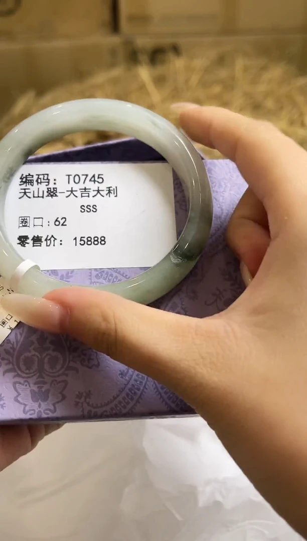 未镶嵌手镯石英质玉T0745