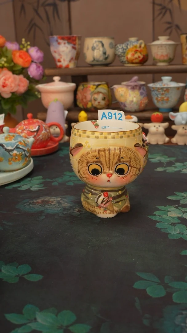 菜老头  猫猫手握杯912