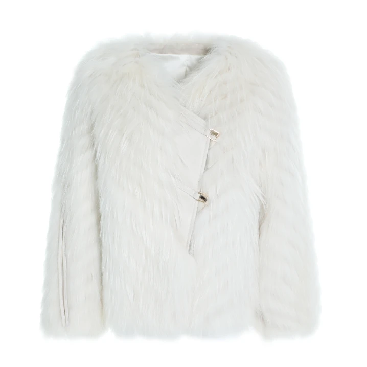 【吉娜推荐】GLMWM015款 貉子毛中款外套