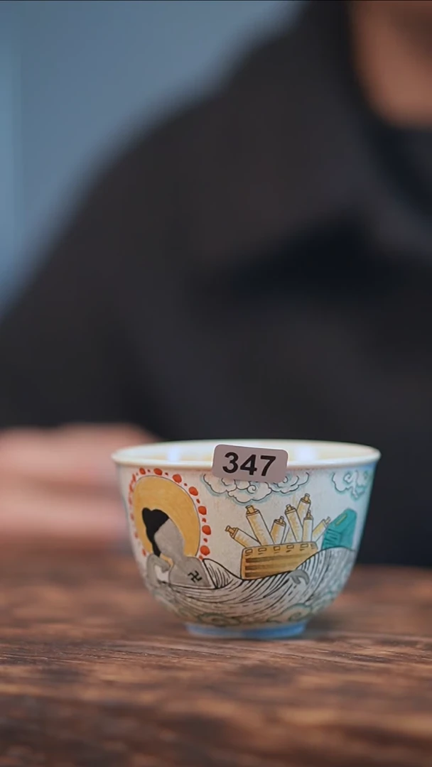 【闪购商品】347景德镇手绘无相睡佛单杯
