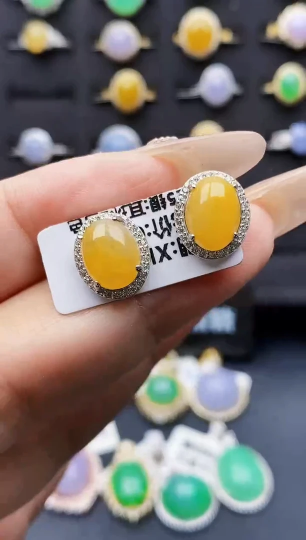 银S925镶嵌戒指翡翠5013
