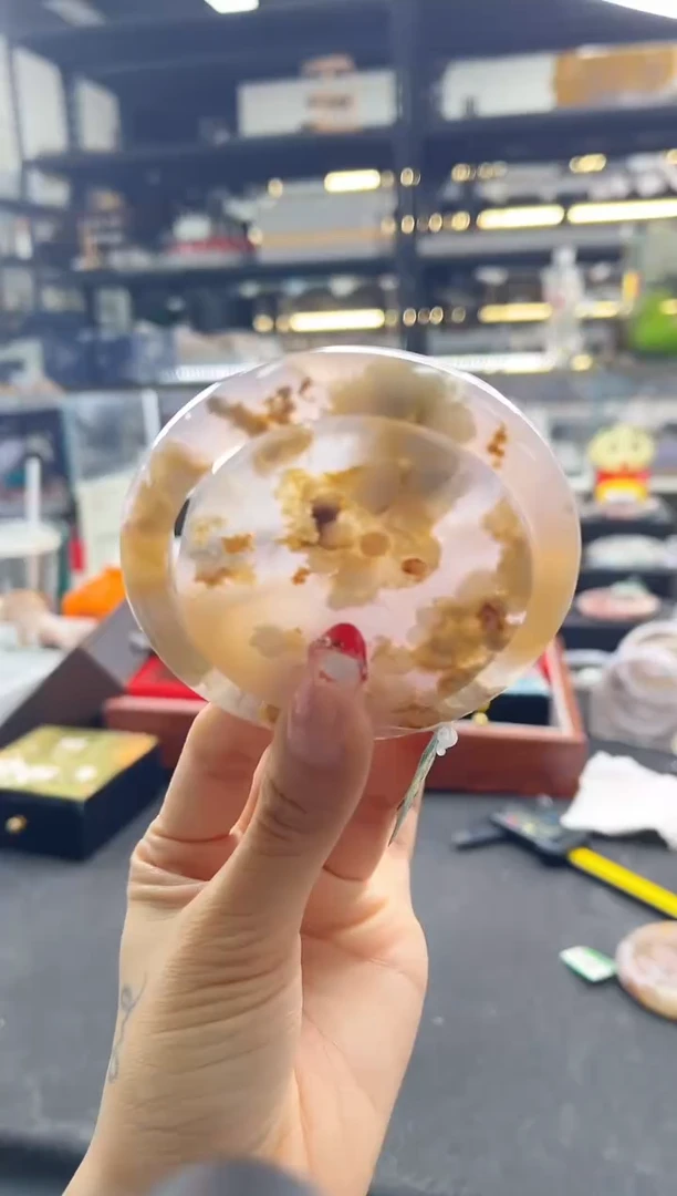 未镶嵌手镯石英质玉圈口 （赠品镯心）