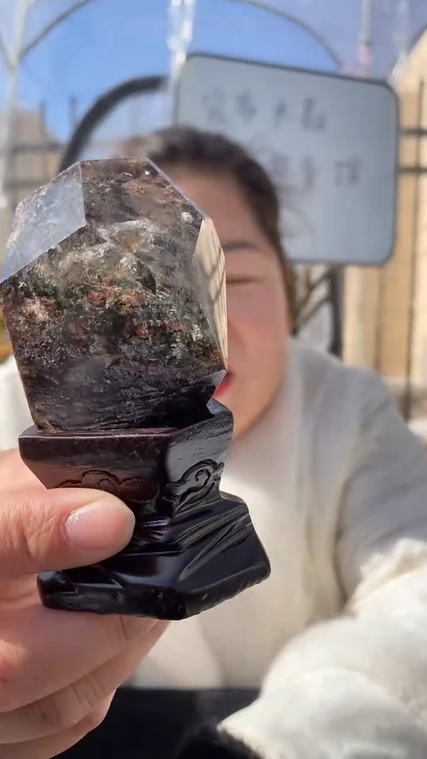 【闪购商品】水晶原石未镶嵌幽灵原石摆件DD116