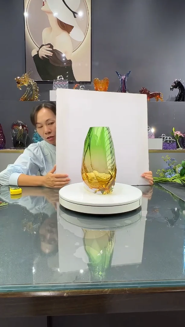 琉璃奋***z水晶琉璃花瓶1个福利款不退不换