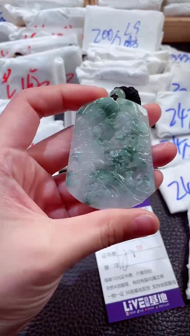 翡翠未镶嵌颈饰00005085