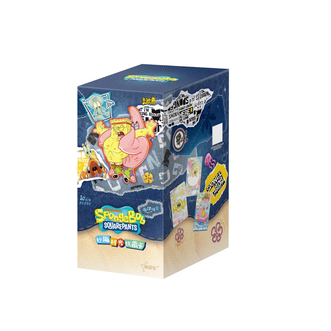 【玩法】海绵宝宝-妙趣时光收藏卡-典藏包第二弹盲盒卡牌
