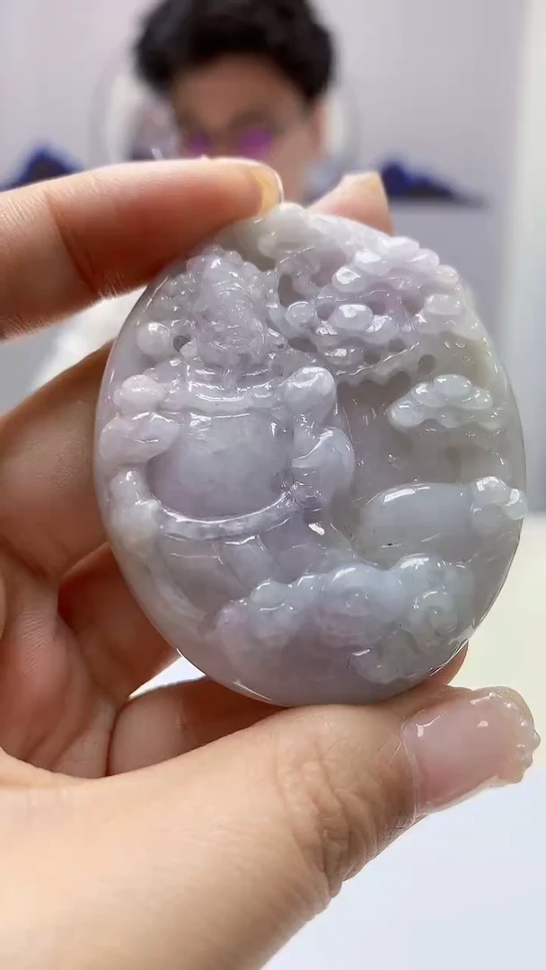 【闪购商品】翡翠颈饰未镶嵌4688ms-jj198财神