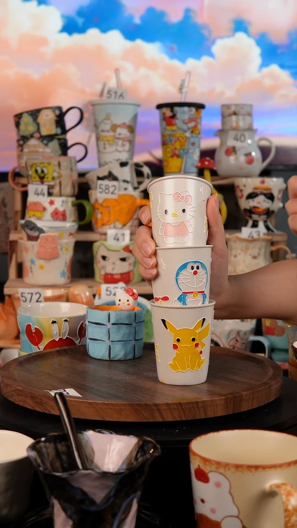 陶瓷双饮款景德镇手工陶瓷