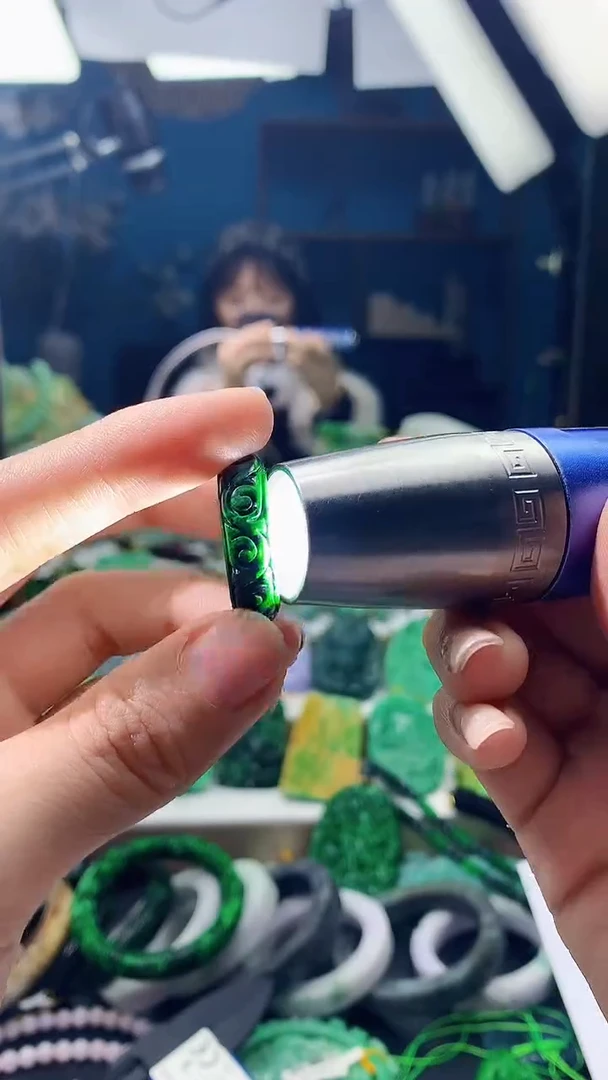 颈饰银S925镶嵌翡翠天然缅甸翡翠a货