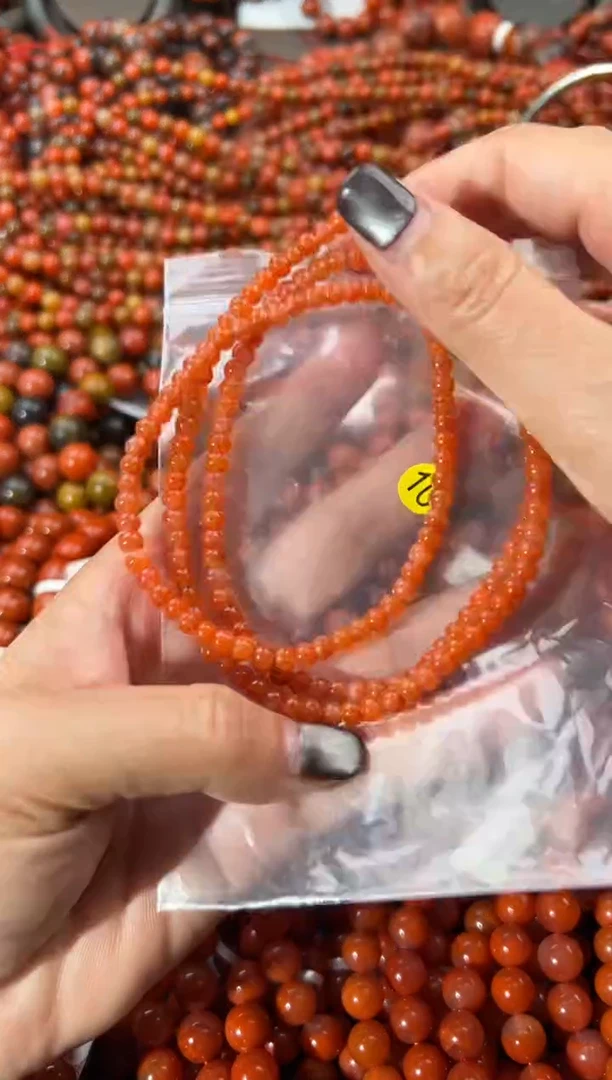未镶嵌手串南红玛瑙4+