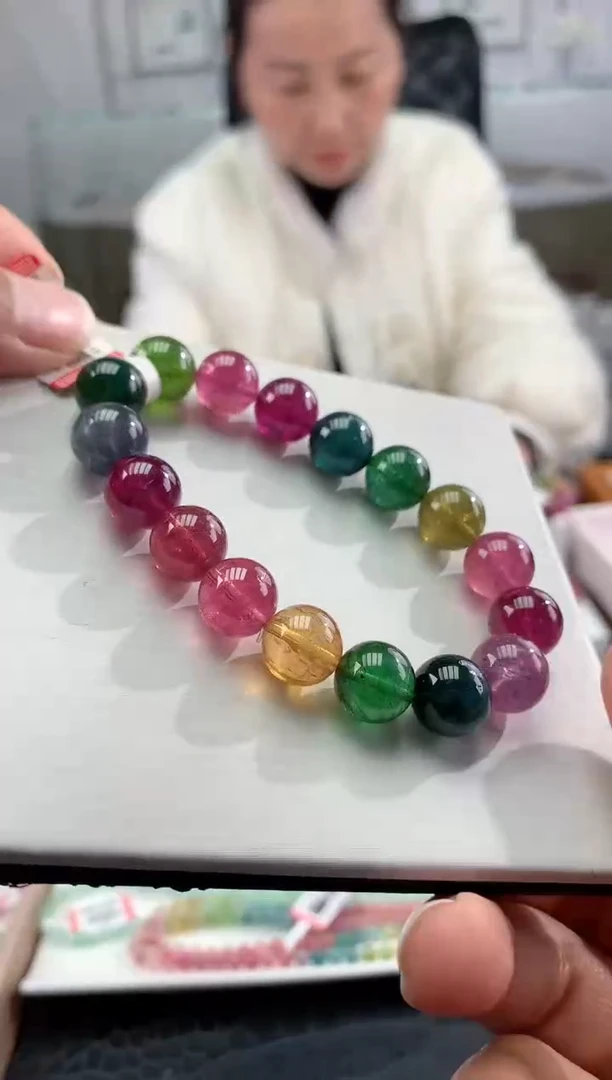 【闪购商品】碧玺手串未镶嵌多样性发一条