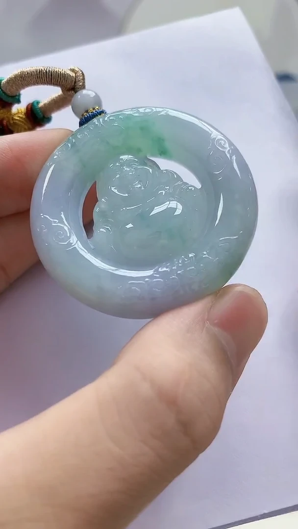 未镶嵌定制翡翠5028bb-毛货挂件71