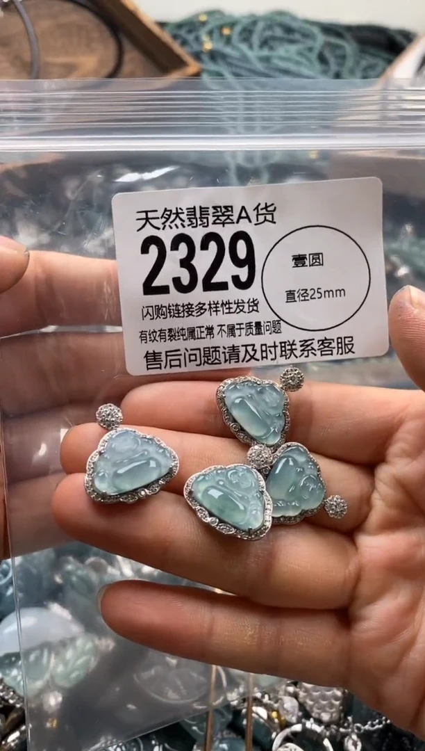 【闪购商品】翡翠颈饰未镶嵌多样性发其一2329