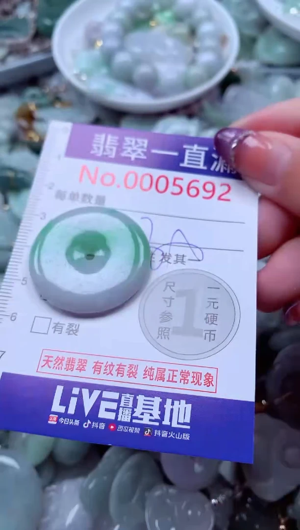 翡翠未镶嵌吊坠(不含链)5692