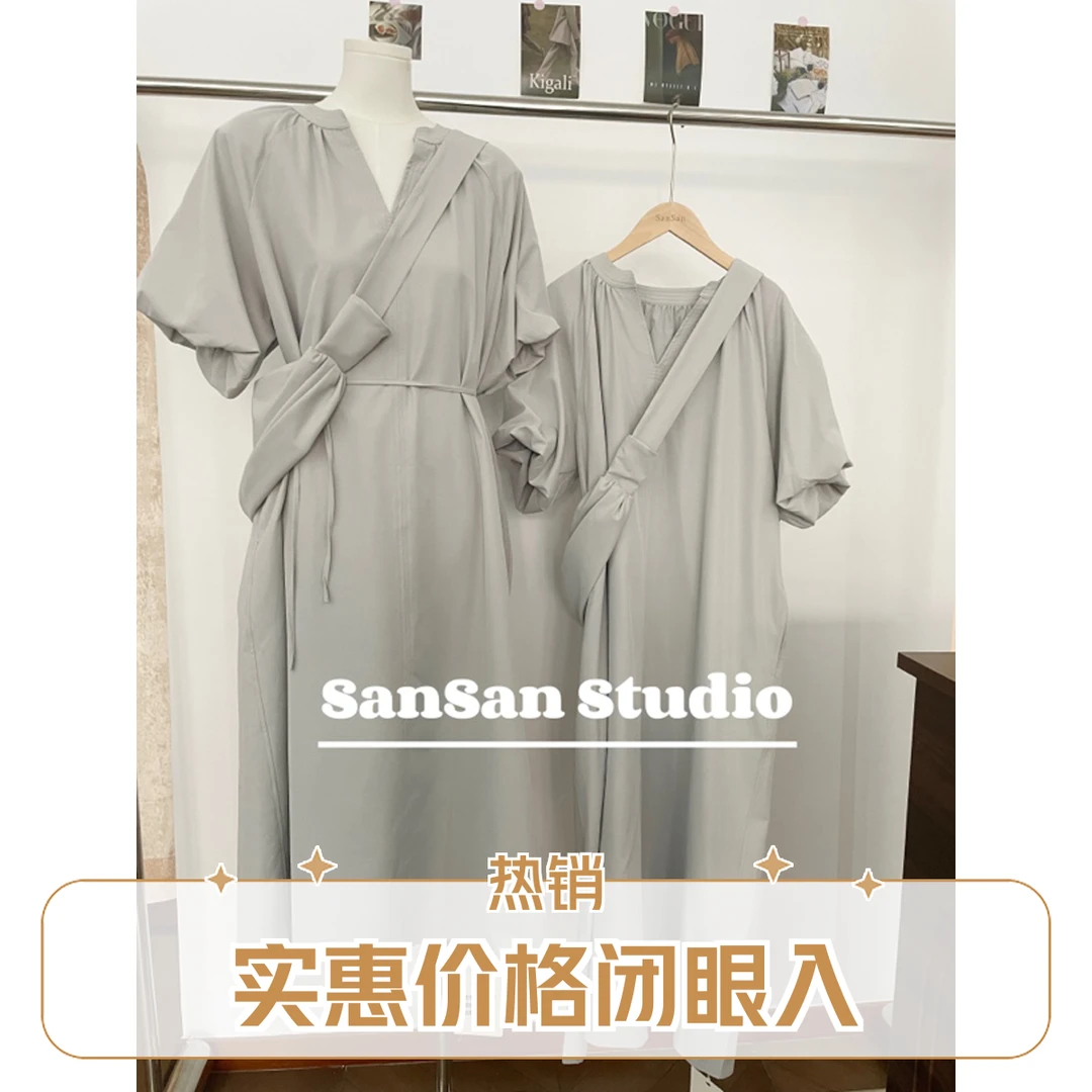 SanSan家 F.three带包净版连衣裙  可穿到160 斤19558