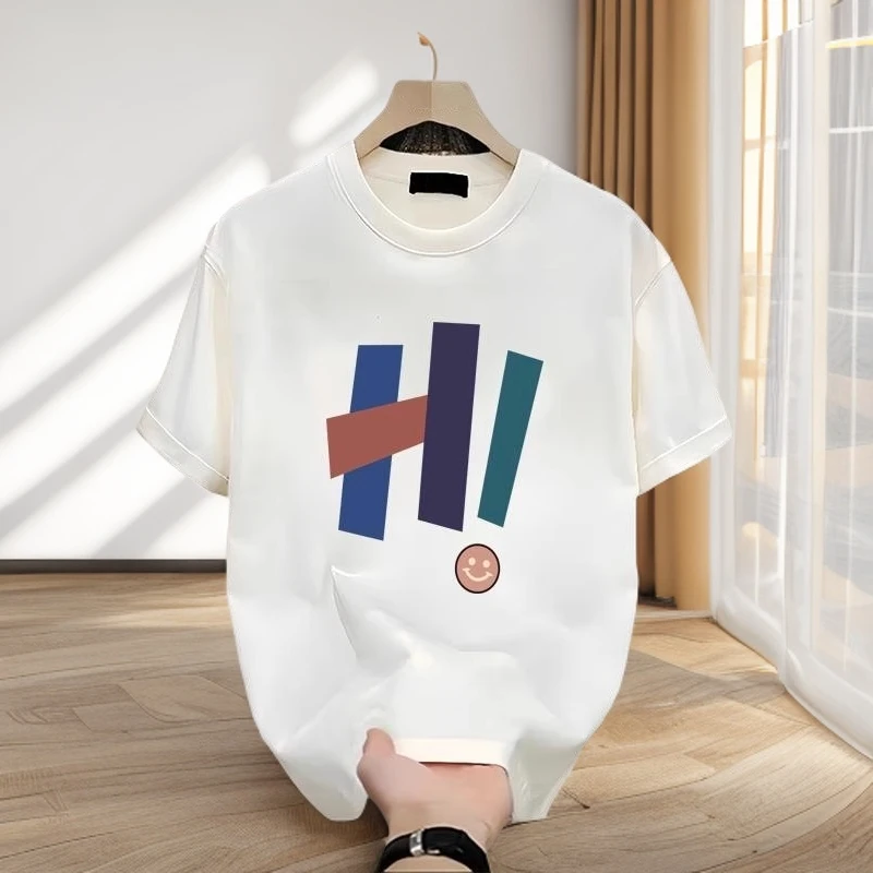 仓石一树短袖男t恤痞帅高级感2025夏季ins潮牌字母宽松圆领上衣服