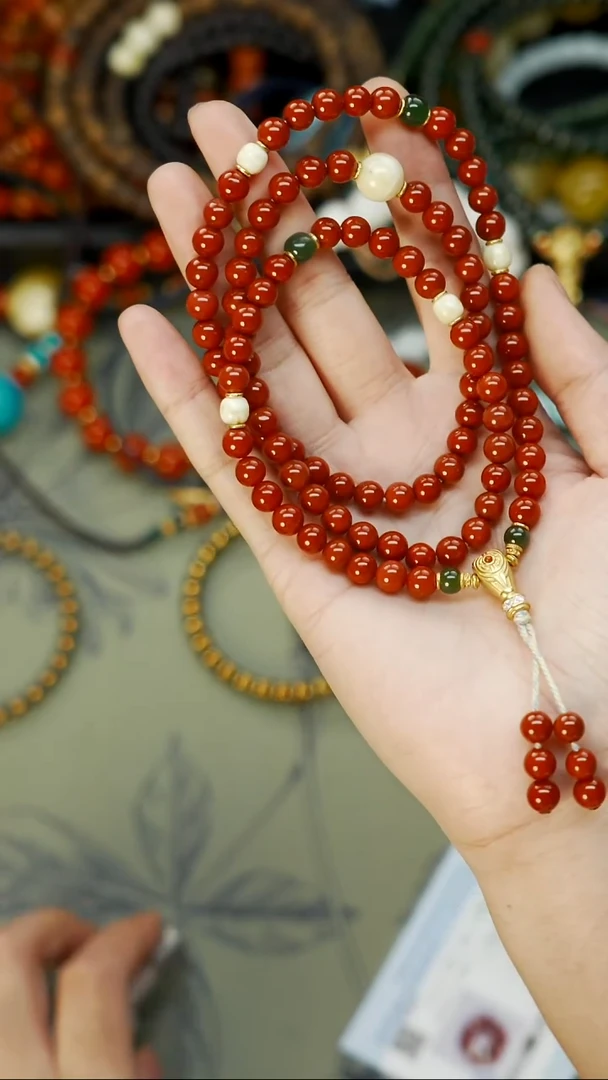 南红玛瑙文玩配饰未镶嵌我***好文玩配饰