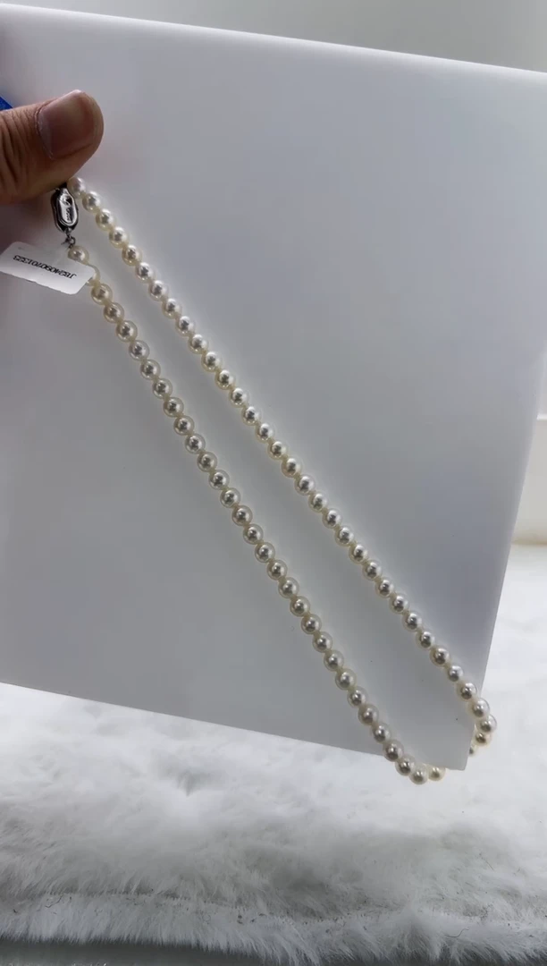 【闪购商品】淡水珍珠DA银S925镶嵌ss120 项链带大证6