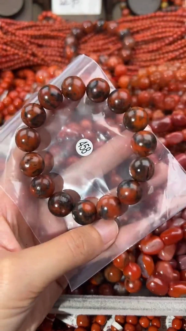 南红玛瑙手串未镶嵌14+