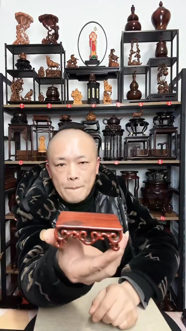 紫砂底座木长9宽6.5高3