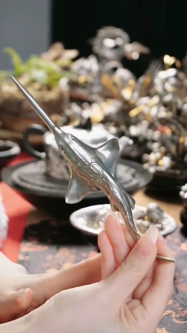 【闪购商品】白铜银色锯瑶设计 