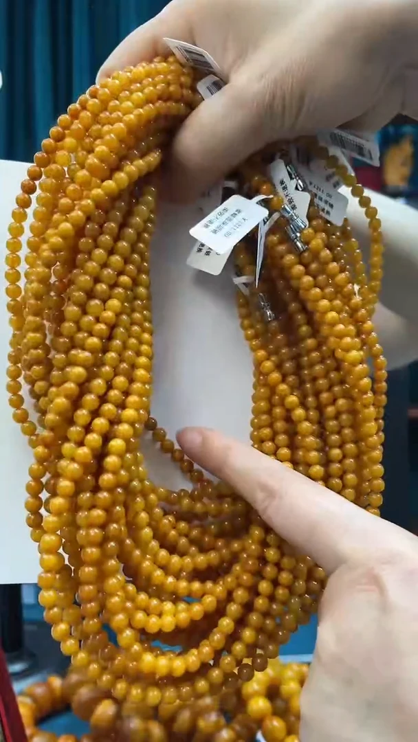 未镶嵌项链蜜蜡蜜蜡锁骨链 （多样性只发其一） 5mm+