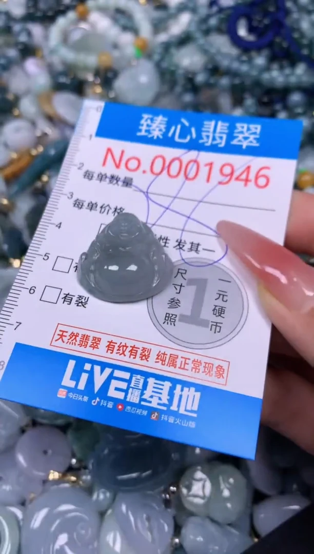 【闪购商品】翡翠颈饰未镶嵌含绳0001946